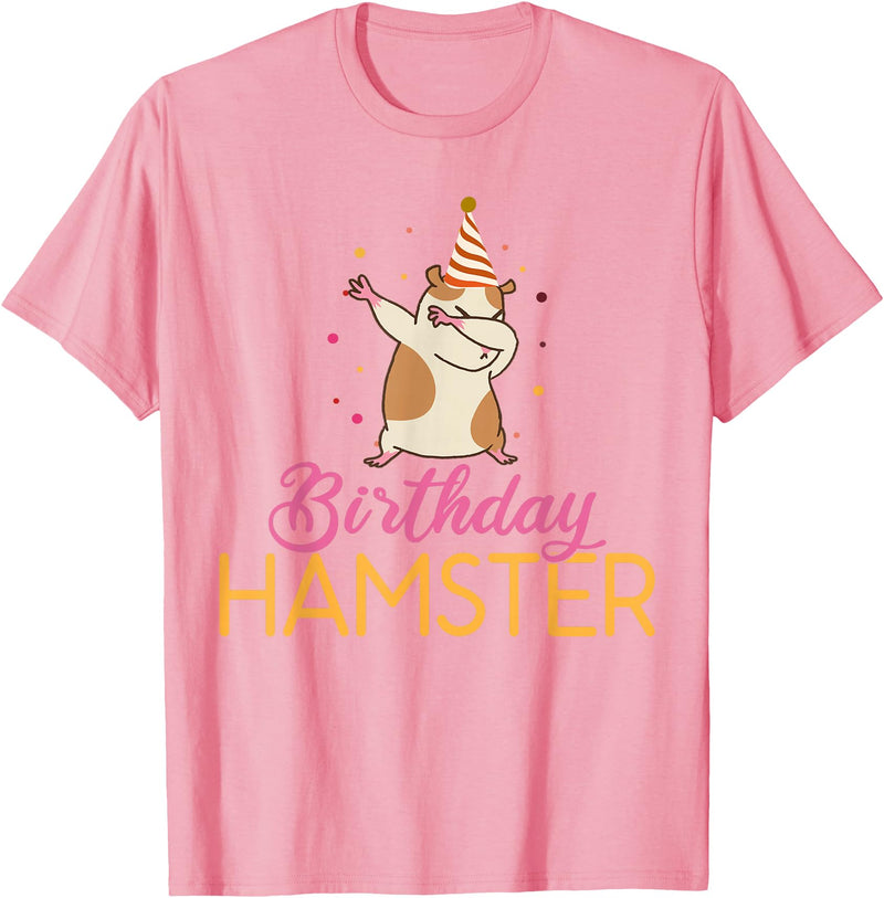 Birthday Hamster Cute Hamster Lover T-Shirt - Pink