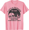 Funny Dexter Gift for Men, Women, Dad & Mom Cattle Farmer Whisperer Cow Rancher - Dexter T-Shirt - Pink