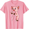 Funny Pig Lover & Owner Gift Ideas Pig Lover Swine Women Kids Girls T-Shirt - As Pictured
