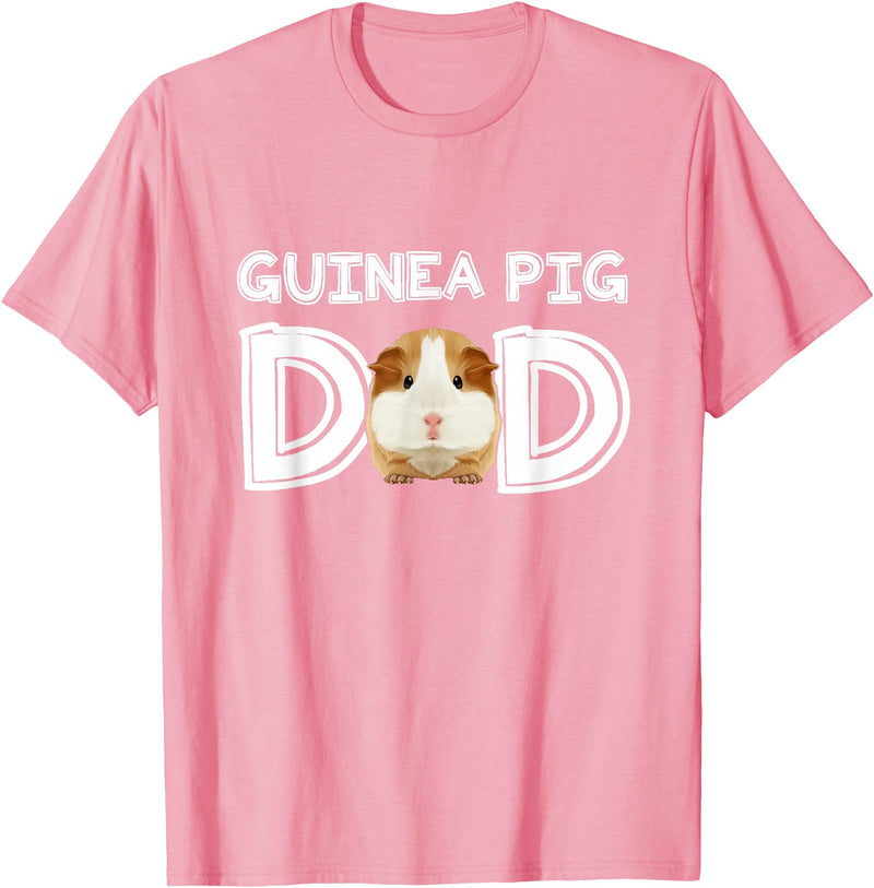 Cavy Breeder Fancier Accessories Clothes Guinea Pig Dad Father's Day Piggy Lover Owner Stuff Cavy T-Shirt - Pink