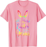 Christian Easter Silly Rabbit Easter Is for Jesus T-Shirt in Pink