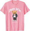 Bahaa's Tee Born To Be Different, Cool Teddy Bear Quotes Graphic Designs T-Shirt - Pink