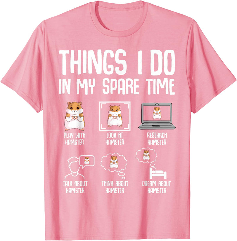 Hamster Women Kids Girls T-Shirt - Pink