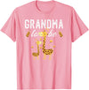 Giraffe Baby Shower Party Ideas For Grandma To Be Grandma To Be Giraffe Baby Shower Cute T-Shirt - Pink
