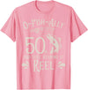 Fishing Birthday Fisherman Matching Family Mom Dad O-Fish-Ally 50th Fishing Birthday T-Shirt - Pink