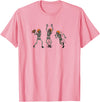 Spooky Game Day Co Halloween Football Skeleton Funny Spooky Costume T-Shirt - Pink