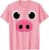 Carnival Pig Face Pig Children Costume Halloween For Kids T-Shirt - As Pictured