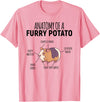 Sweet Anatomy of a Furry Potato Guinea Pig Gifts Anatomy Of A Furry Potato Guinea Pig Lover T-Shirt - Pink