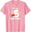 Peppa Pig It's My 6th Birthday Holiday Stars Celebration T-Shirt - Pink