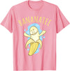 Sea Cows & Bananas Bananatee Manatee Banana Dugong Pun Funny Fruit T Shirt T-Shirt - Pink