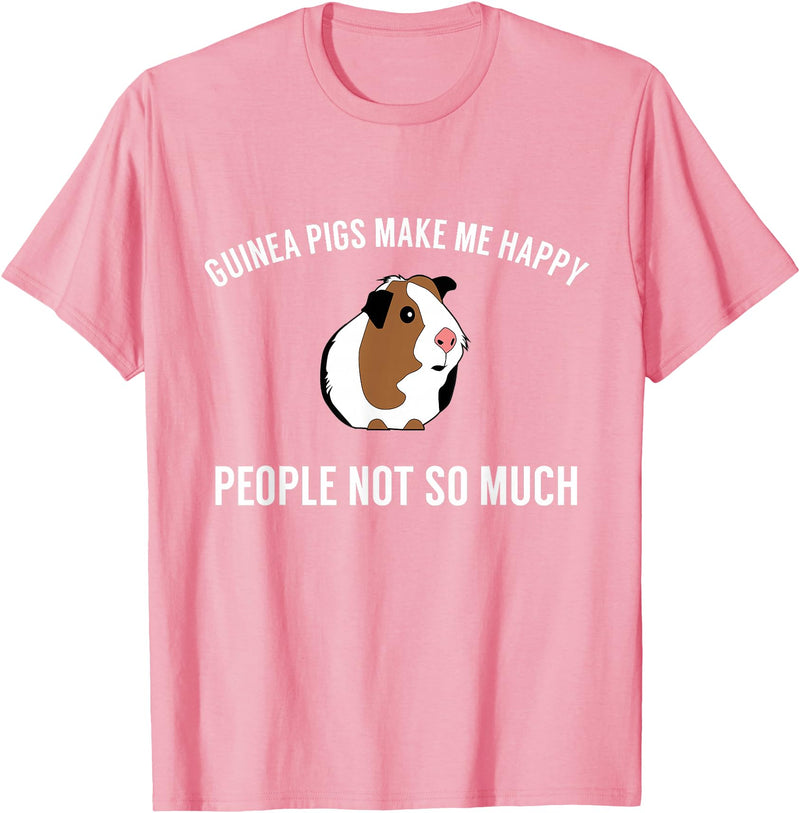 Guinea Pig Accessories & Gifts Funny Guinea Pig Tshirt Gift | Guinea Pig Tee T-Shirt - Pink