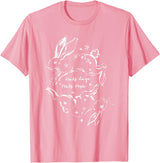 Half Rage Half Hope Rage Resistance Rabbit Resist Sarcastic T-Shirt in Pink
