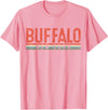 USAClassicTeez Buffalo New York Retro Vintage Gift T-Shirt - Pink