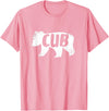 Papa Bear For Men Gifts for Dad Cub Baby Bear Shirt Kids Father's Day T-Shirt T-Shirt - Pink
