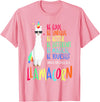 CuisineDuCool Funny Llamacorn - Funny Cute Llama Unicorn T-Shirt - Pink