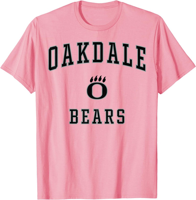 Official High School Fan Gear Oakdale High School Bears T-Shirt - Pink