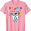 28th Koala Bear Birthday Party TShirt Co. I'm 28 Cute Koala Holding 28 Years Old 28th Birthday Outfit T-Shirt - Pink