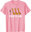 Africa Giraffe Gifts and Giraffe Sayings Funny Giraffic Jam Cute Giraffe Giraffe Pun Cute Giraffe T-Shirt - Pink