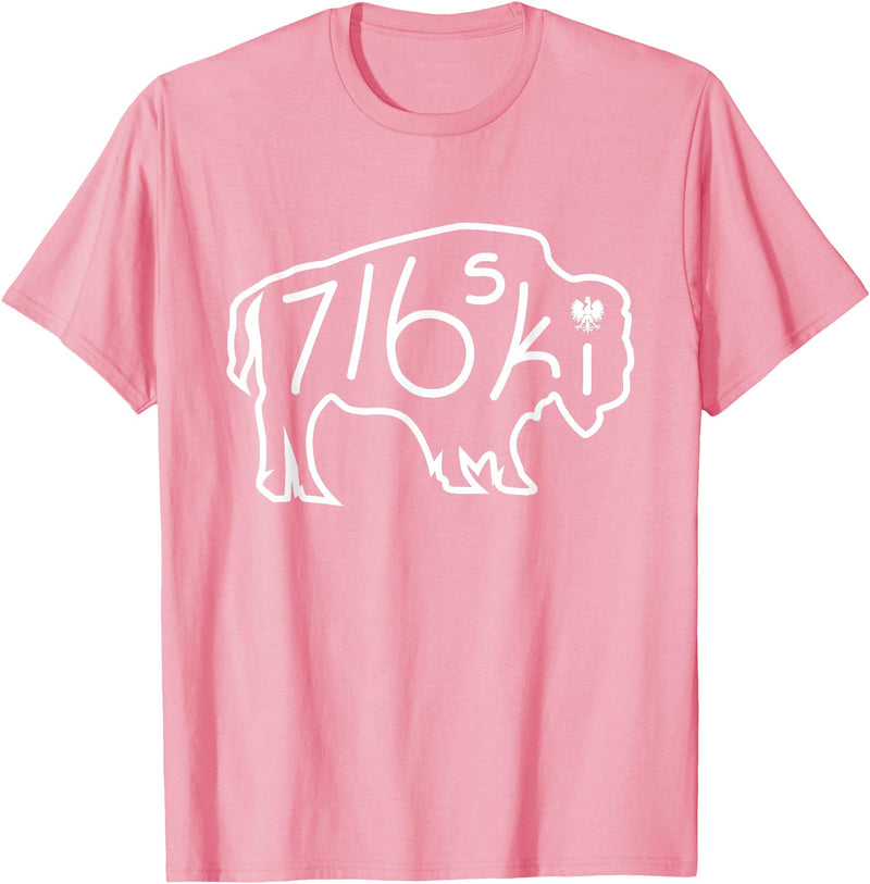 Buffalo Polish 716 716ski Dyngus Day Buffalo NY Polish T-Shirt - Pink