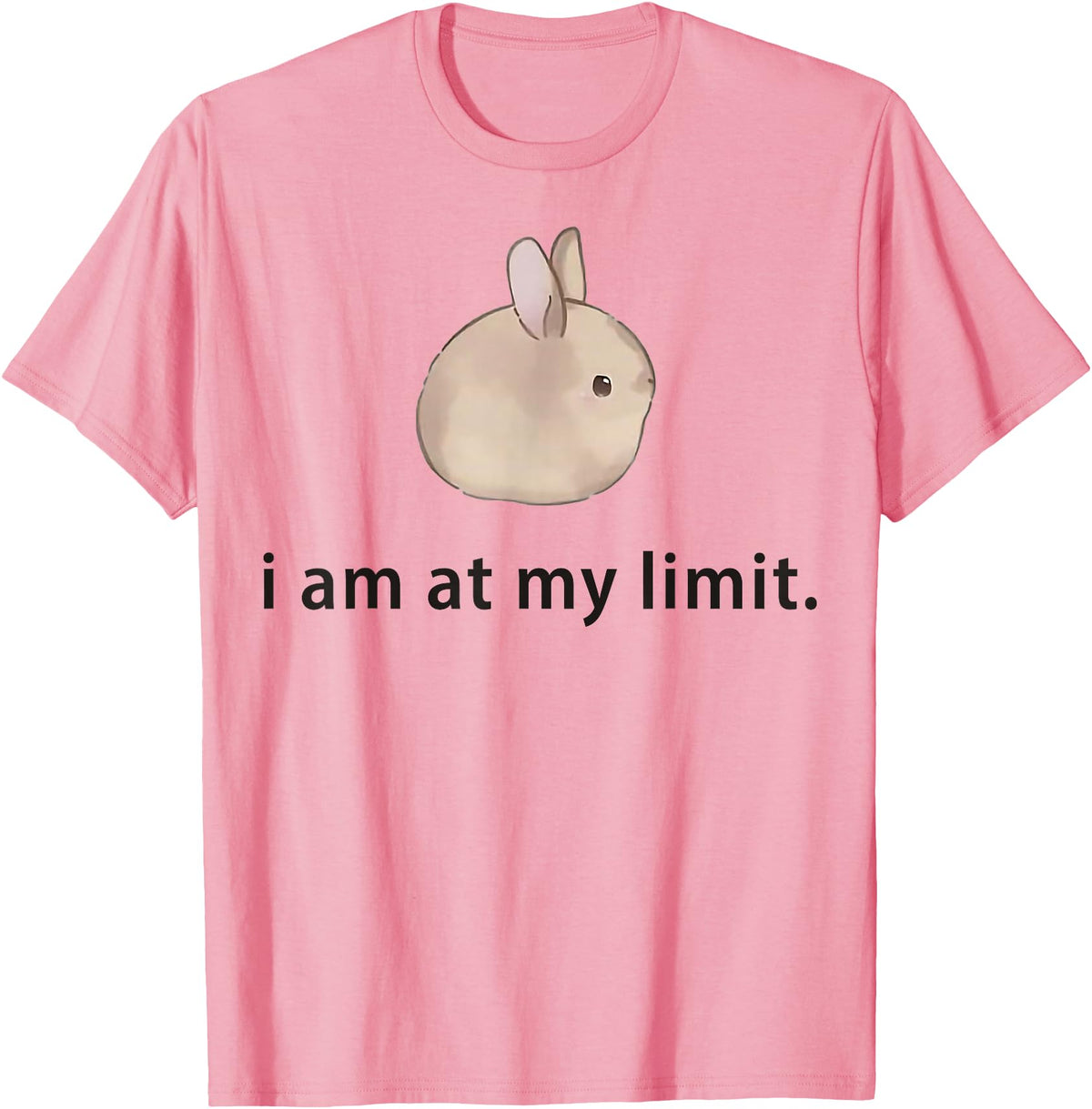 I Am at My Limit Rabbit T-Shirt in Pink
