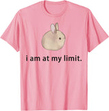 I Am at My Limit Rabbit T-Shirt in Pink