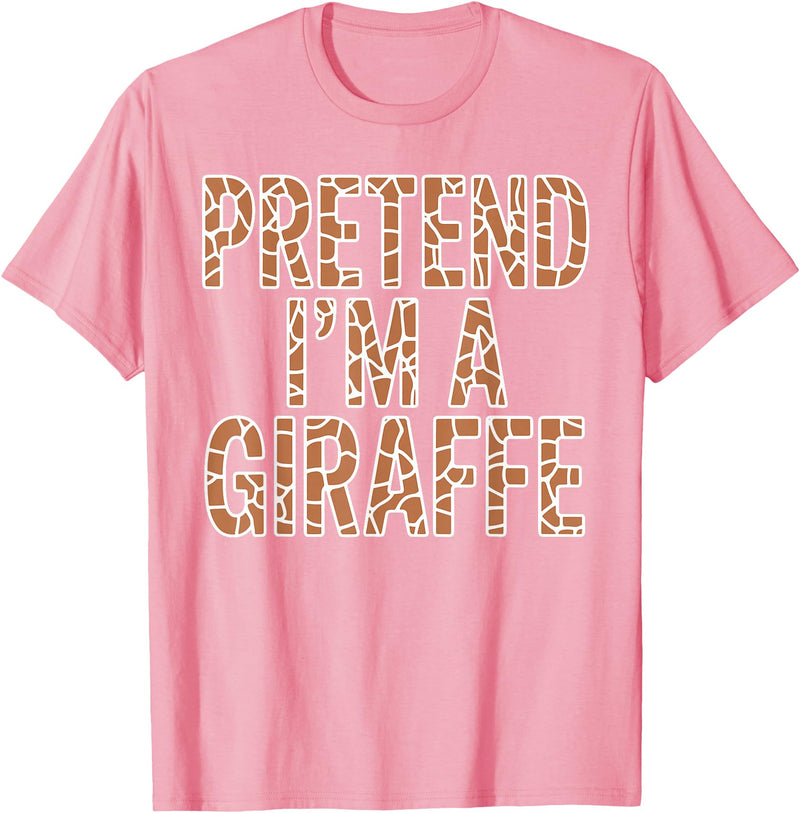Giraffe Gift For Giraffe Lover Accessories & Stuff Cool Giraffe Art for Men Women Kids Toddler Giraffe Costume T-Shirt - Pink