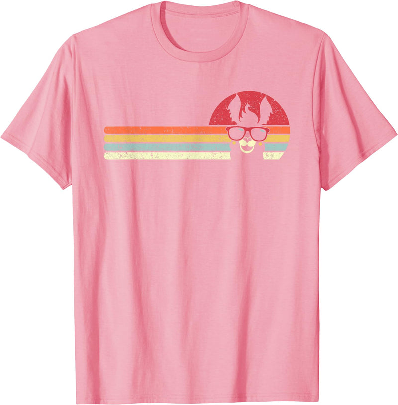 Pack A Punch Llama, Retro Style Alpaca T-Shirt - Pink