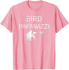 Birdwatching | Bird Photographer Gifts Unisex-Adults Black Short Sleeve T-Shirt Small Bird Photography T-Shirt - Pink
