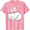 Arctic Polar Bear Tees And Gifts Ice Bear Sleeping Tired Arctic Polar Bear T-Shirt - Pink