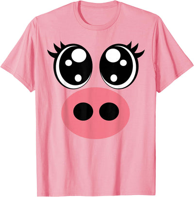 Funny Pig Face Halloween Costume T-Shirt