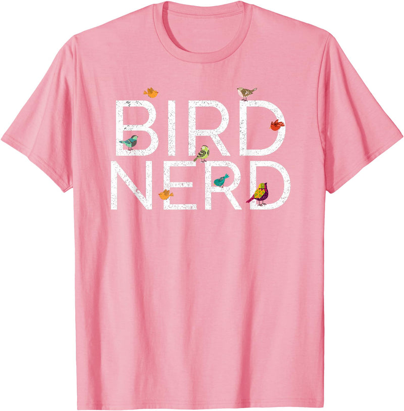 EpicWear Bird Nerd Bird Watcher Watching tshirt T-Shirt - Pink