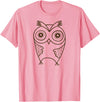 Mel & Bear Owl T-Shirts for Men and Women, Cute Owl Gifts for Birthday T-Shirt - Pink