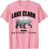 Lake Clark National Park Souvenir Tee Lake Clark National Park Bear US Parks Souvenir T-Shirt - Pink