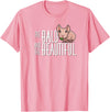 Kids Wheek Skinny Pig Mom Gifts T Shirts & Hoodies Funny Kawaii Kids Bald Beautiful Hairless Guinea Pig Lover T-Shirt - Pink