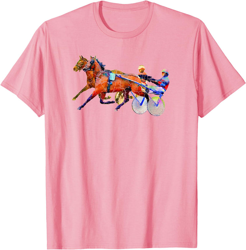 Sports Horse Race and Harness Racing T-shirt T-Shirt - Pink
