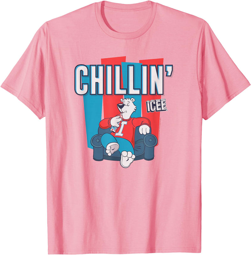 ICEE Bear Classic Sofa Chillin' Logo T-Shirt - Pink