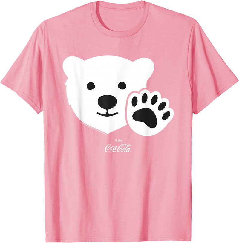 Coca-Cola Coca Cola Polar Bear Wave Christmas T-Shirt - Pink