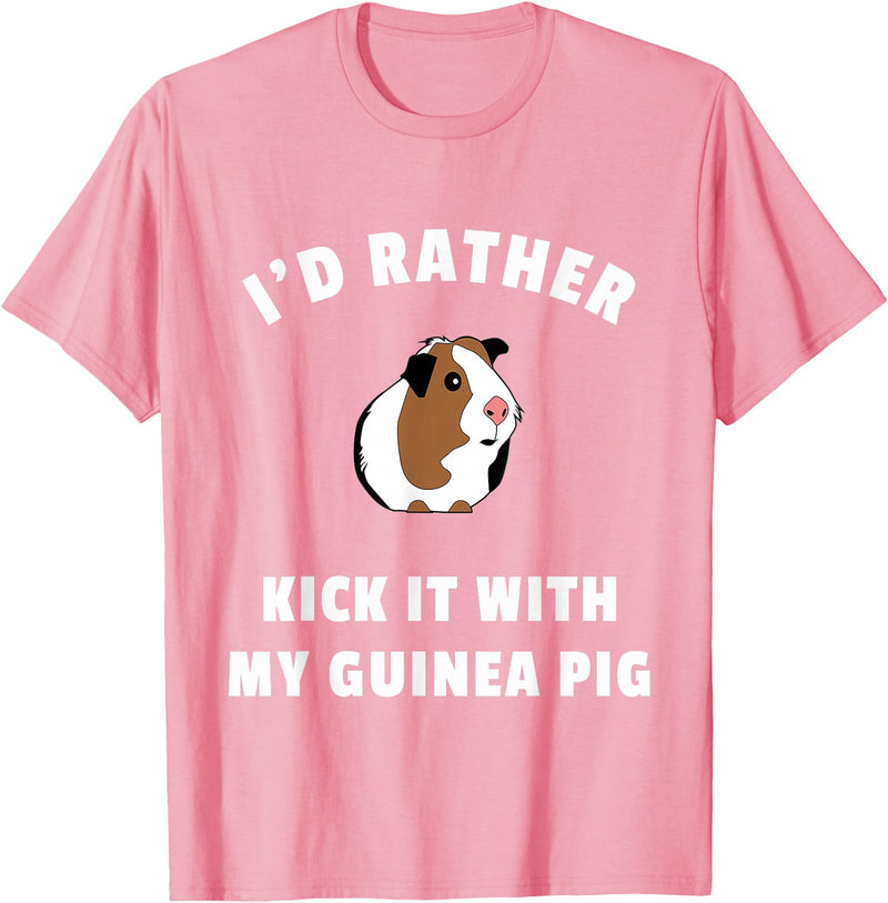 Guinea Pig Accessories & Shirts Funny Guinea Pig Tshirt - Gift for Guinea Pig Owner - Pink