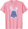 Darth Vader Sticker Style Rabbit Ears Easter Bunny T-Shirt in Pink
