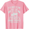 Funny Brahmans Gift for Men & Rancher Smart People Cattle Farmer - Cow Breeds Brahmans T-Shirt - Pink