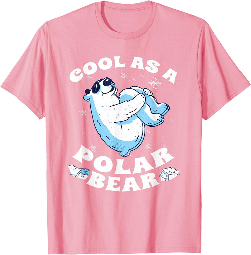 Polar Bear Apparel Cool Polar Bear Funny Arctic Animal Lover T-Shirt - Pink