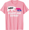 Bisexual Shirts Bi Pride Stuff Men Women Gifts Mama Bear Forever Bisexual Bi Pride Stuff Flag LGBTQ Mom T-Shirt - Pink