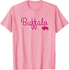 Buffalo NY Designs Buffalo NY Pink Color Logo, Buffalo Pride T-Shirt - Pink