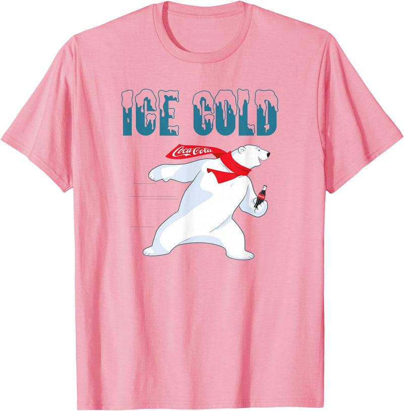 Coca-Cola Company Coca-Cola - Ice Cold Coke Bear T-Shirt - Pink