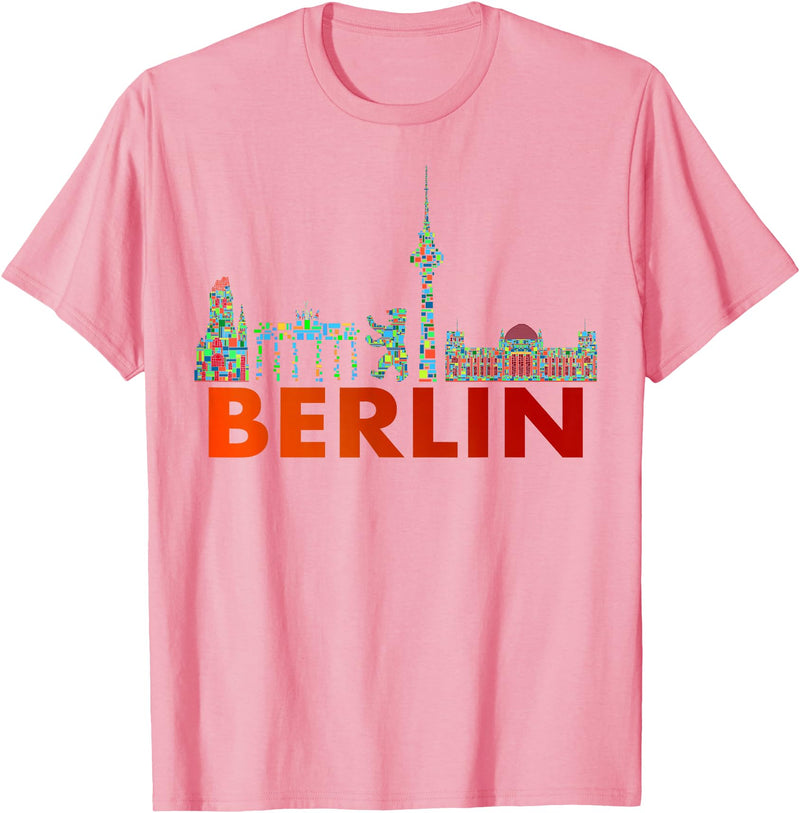 Berliner Bär Designs - Berlin Shop - Berlin Berlin Design - Berlin Bear - I Love Berlin T-Shirt - Pink
