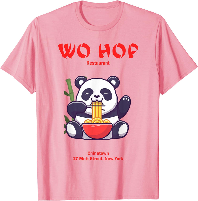Chinese Panda Restaurant Panda Wo hop Restaurant, Best Bear T-Shirt - Pink