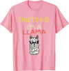 Funny Pretend I'm A Llama Halloween Costume Gift Funny Pretend I'm A Llama | Halloween Costume T-Shirt - Pink