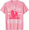Bison Lover Gifts Wildlife I Bison Natural Reserve Girl Buffalo Lover I Women Bison Fan I Daughter Buffalo T-Shirt - Pink