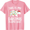 Funny Polar Bears Family Matching Wear Tees Polar Bear Christmas Pajama Santa Bear Lover T-Shirt - Pink