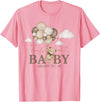 Cute Bearly Wait Baby Shower Bear Matching Family Granny We Can Bearly Wait Baby Shower Bear Family Matching T-Shirt - Pink